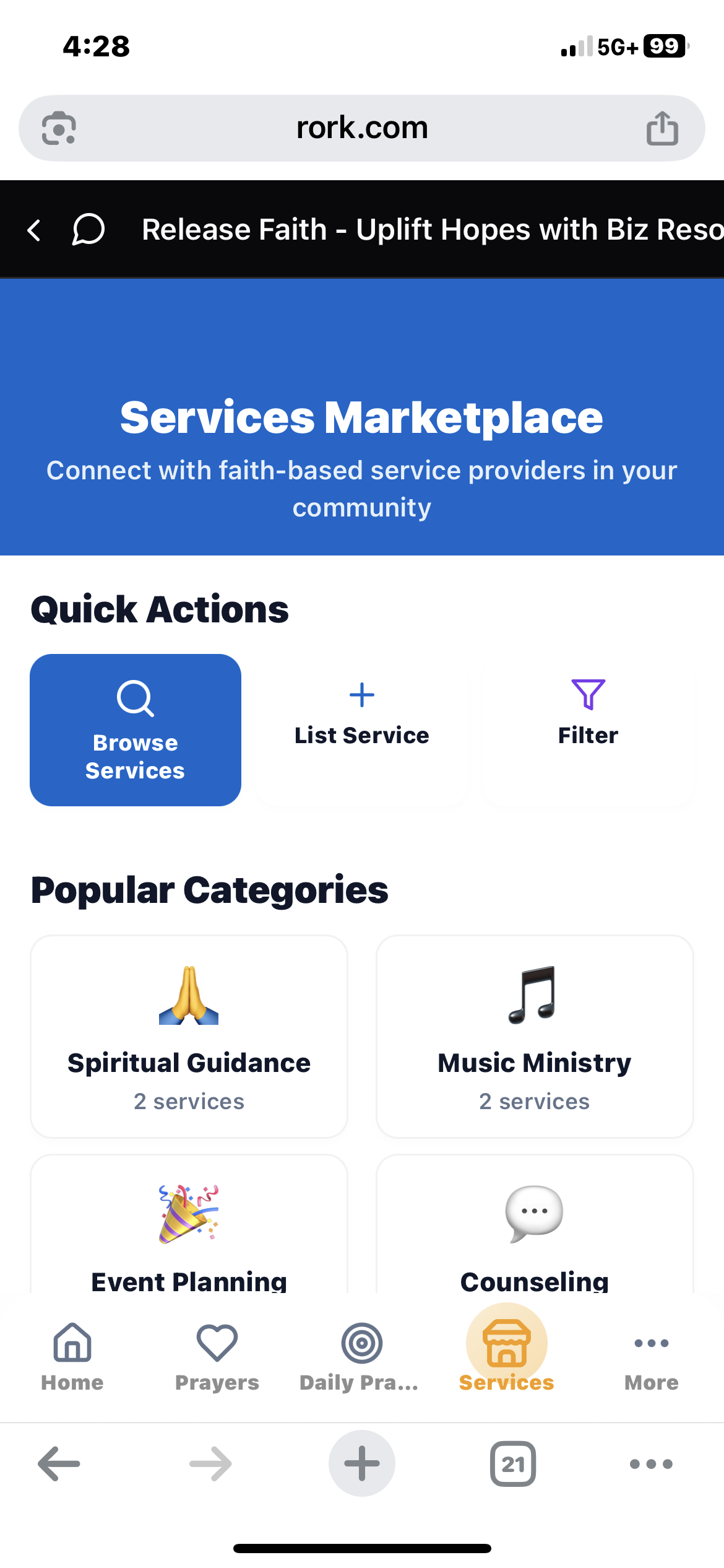 Services Marketplace 🏪
